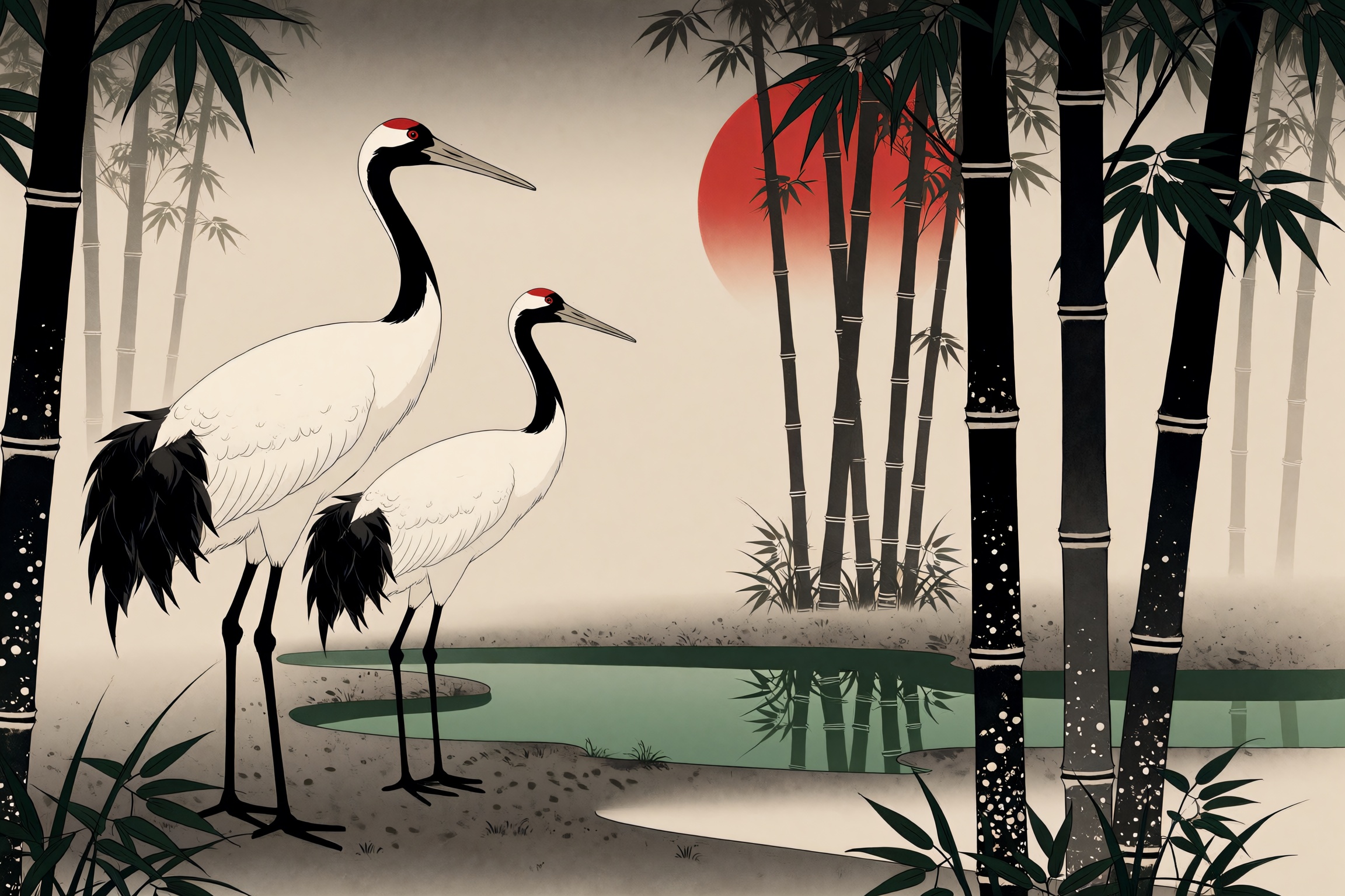 Ghost of Tsushima Style,  no humans,  bird on Tensor.Art