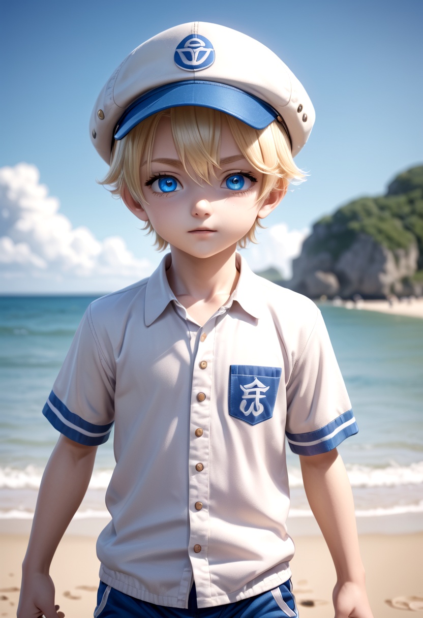 1boy,  aoki,  blonde hair on Tensor.Art