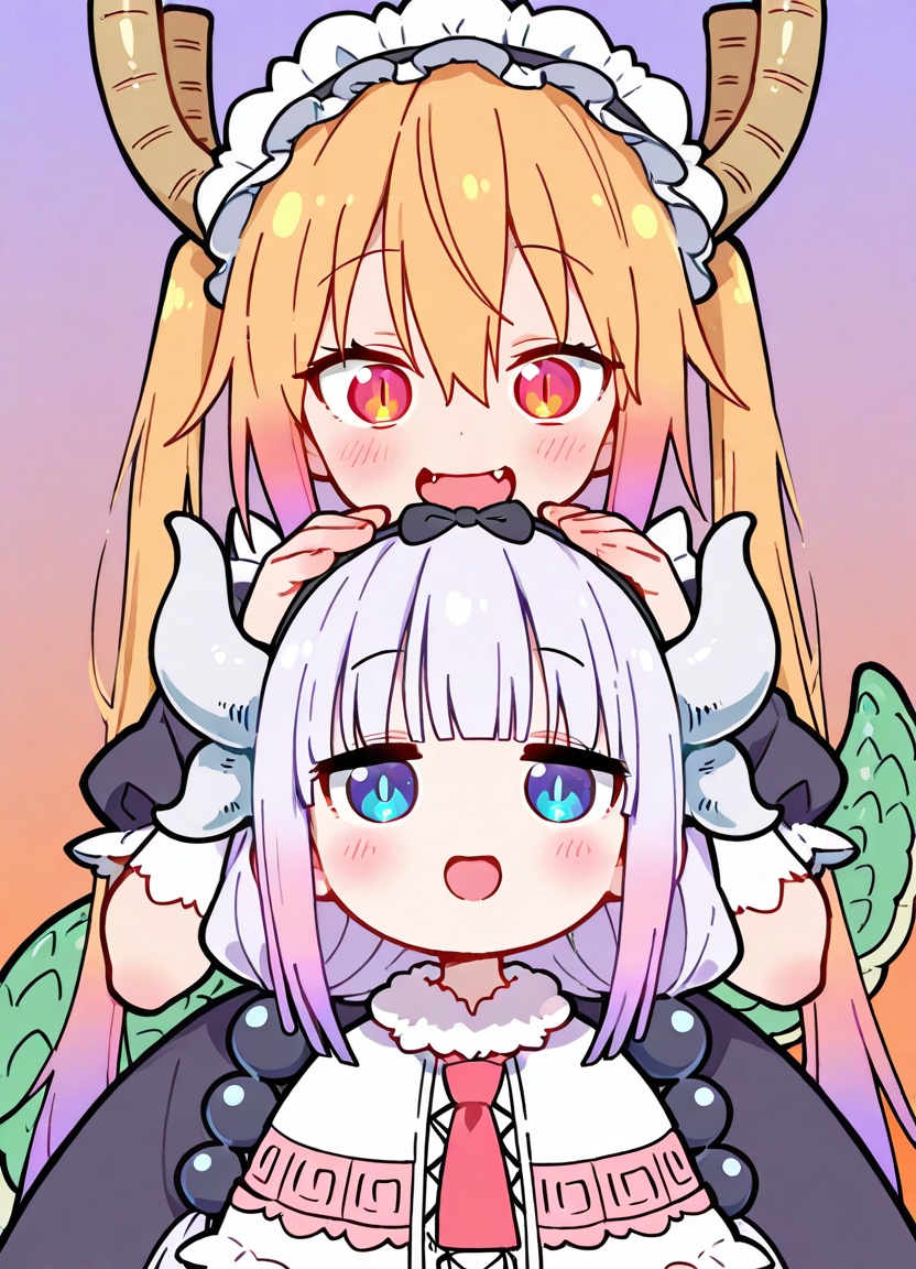 kanna kamui,  multiple girls,  slit pupils on Tensor.Art