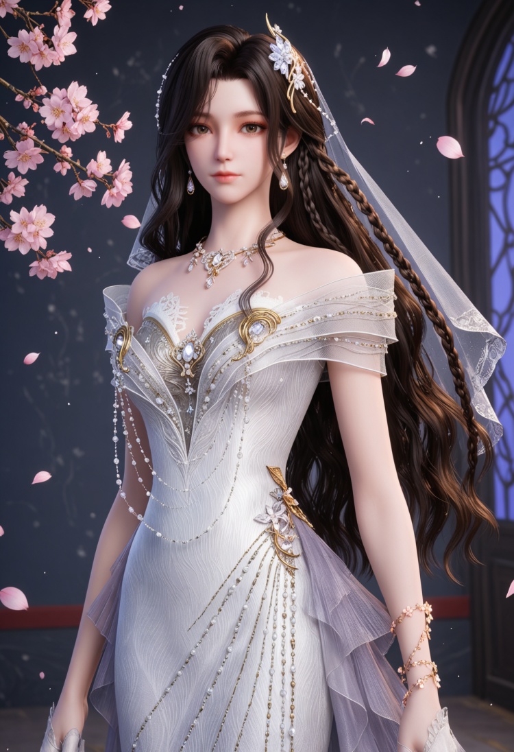 夜未央婚服-国漫-Illustrious光辉 by 云落 on Tensor.Art