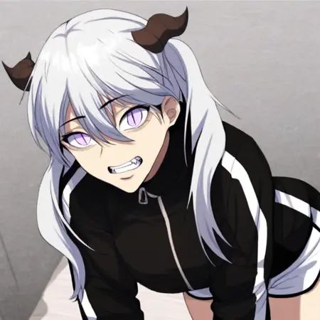 long hair,  white hair,  twintails on Tensor.Art