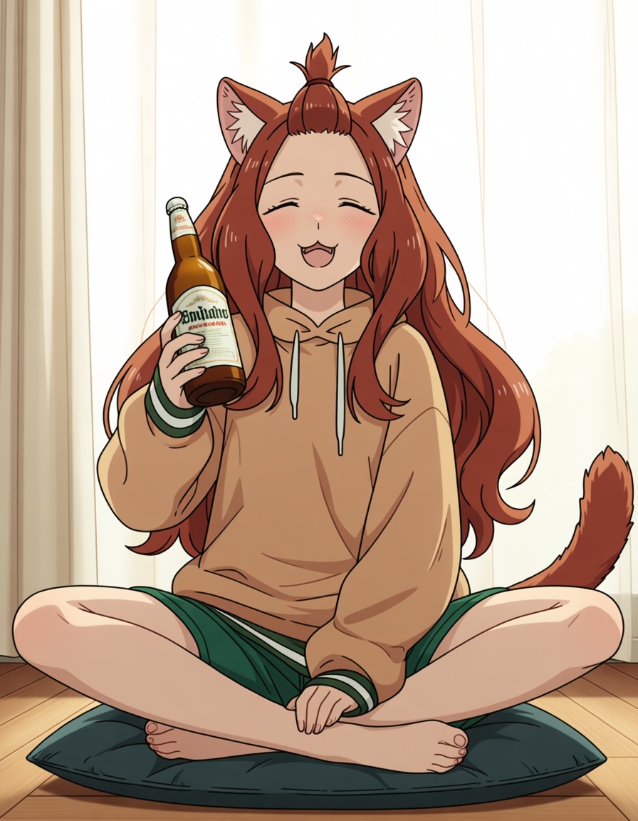 aruko sakai (yani neko),  long hair,  brown hair on Tensor.Art