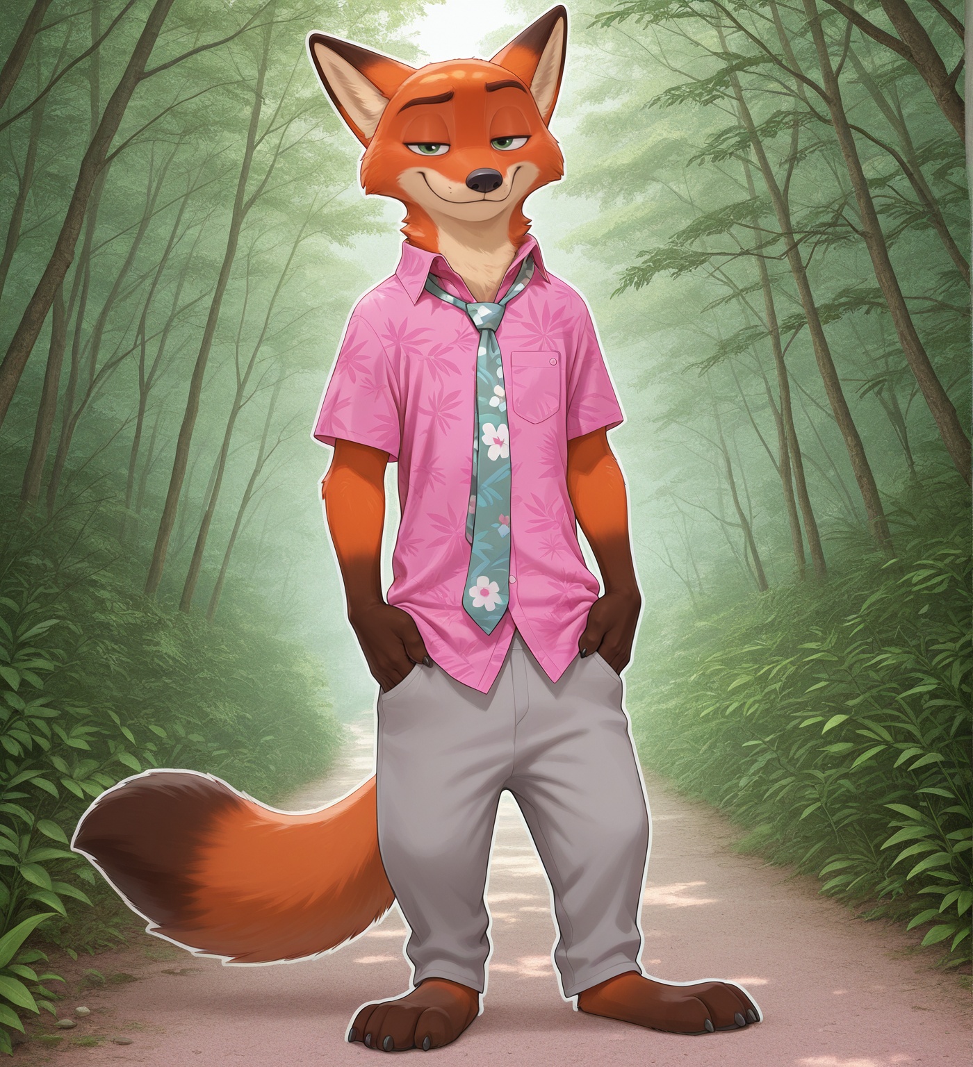 nick wilde,  1boy,  solo on Tensor.Art