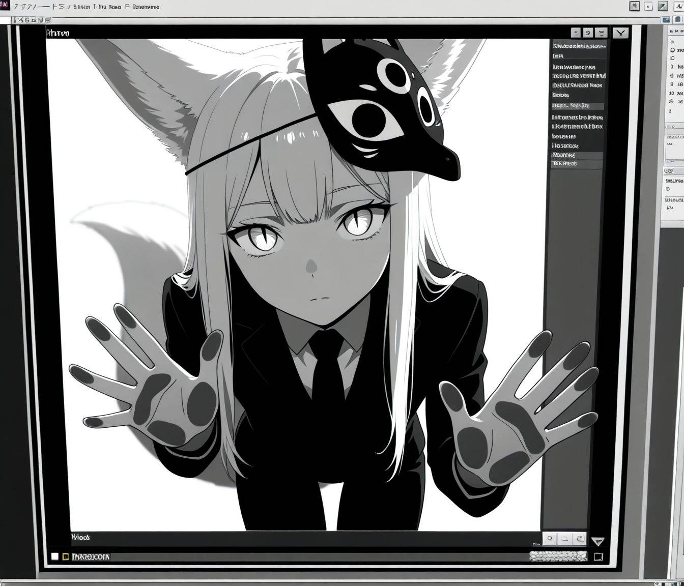 icon \(computing\),  greyscale,  monochrome on Tensor.Art