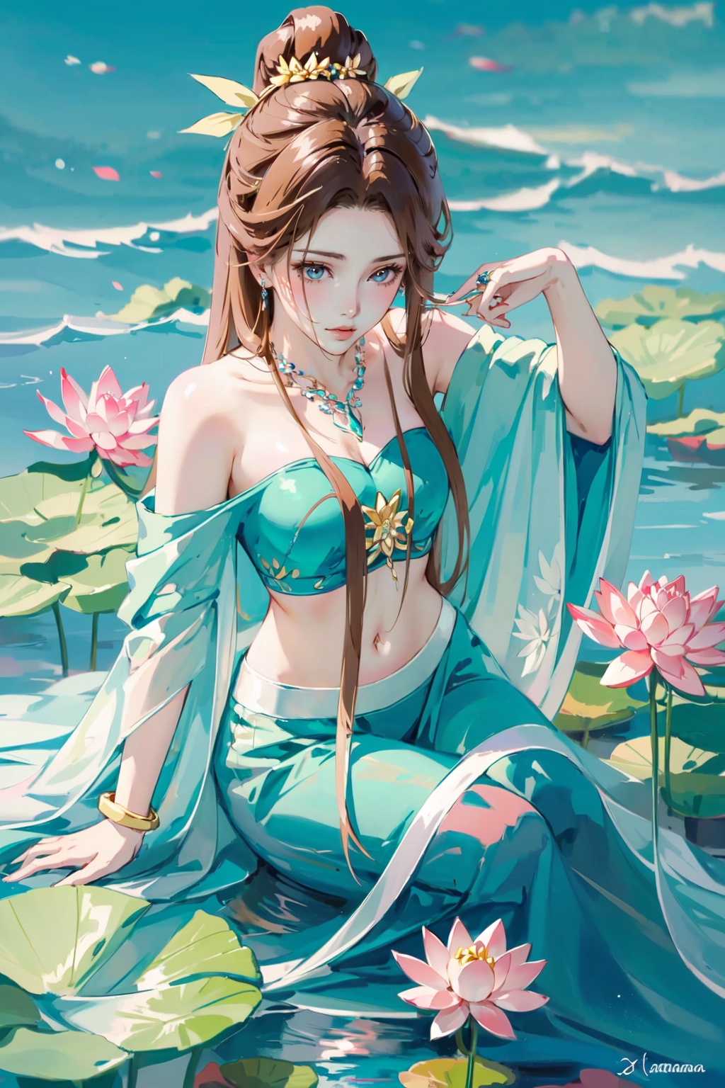 -Hanama wine,  1girl,  jewelry on Tensor.Art