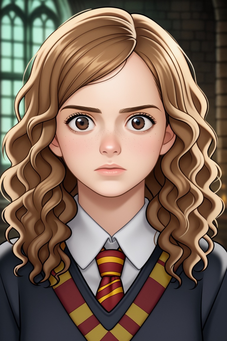 1 girl,  Hermione Granger,  harry potter on Tensor.Art