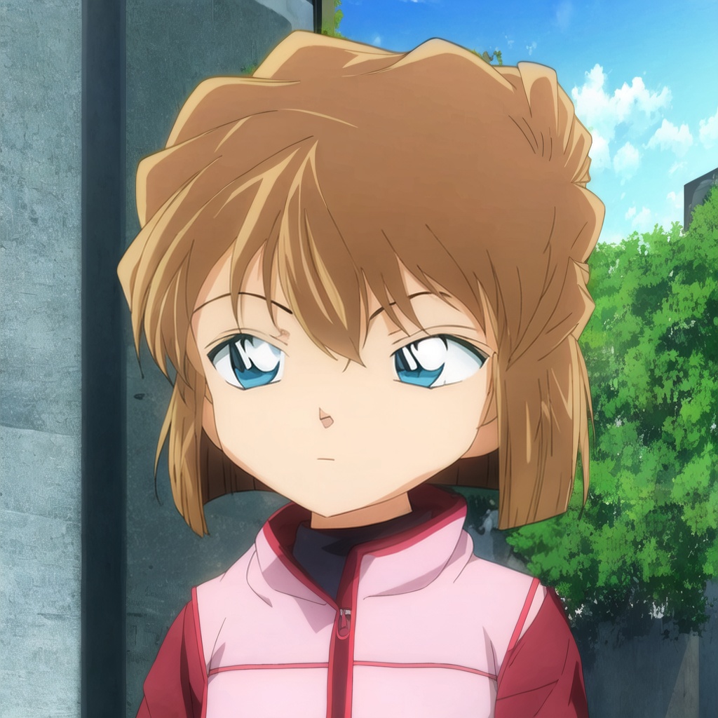 <lora:huiiyuanai0.56:1>,1girl,little_girl,underage,blue eyes,light brown hair,full_shot,head_tilt,