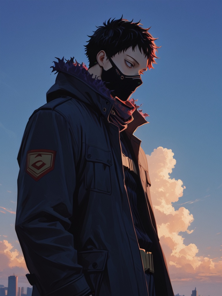 1boy,  overhaul (boku no hero academia),  tall male on Tensor.Art