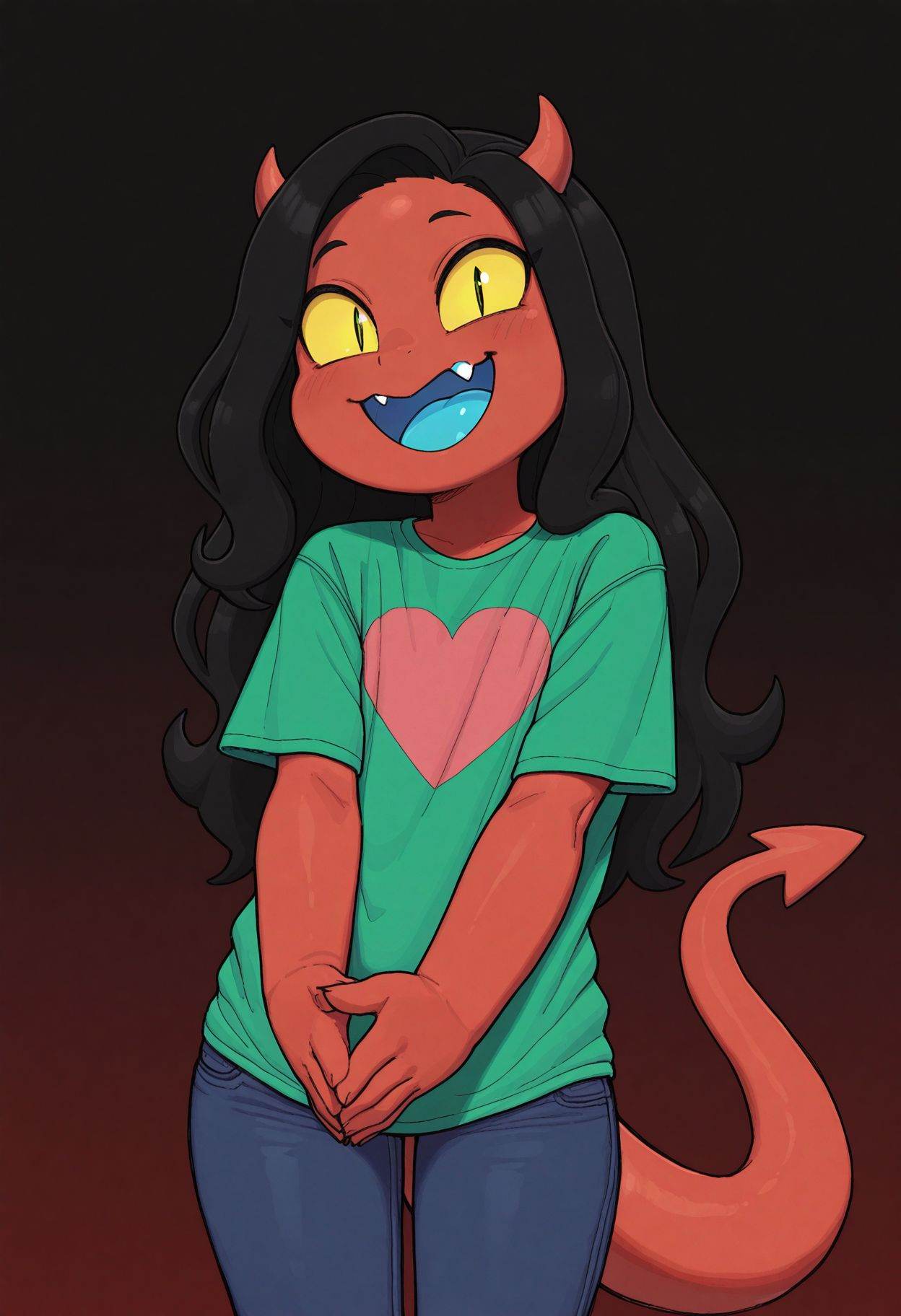 zazie,  1girl,  red skin on Tensor.Art
