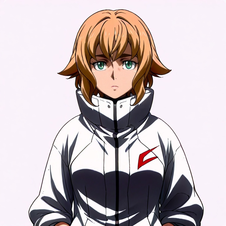 masterpiece, best quality,solo,(grey background:1.2),simple background,1girl,looking at viewer,  anime_style, pd_323_style, gundam_iron-blooded_orphans_style<lora:P.D.323-tiexue:0.8>