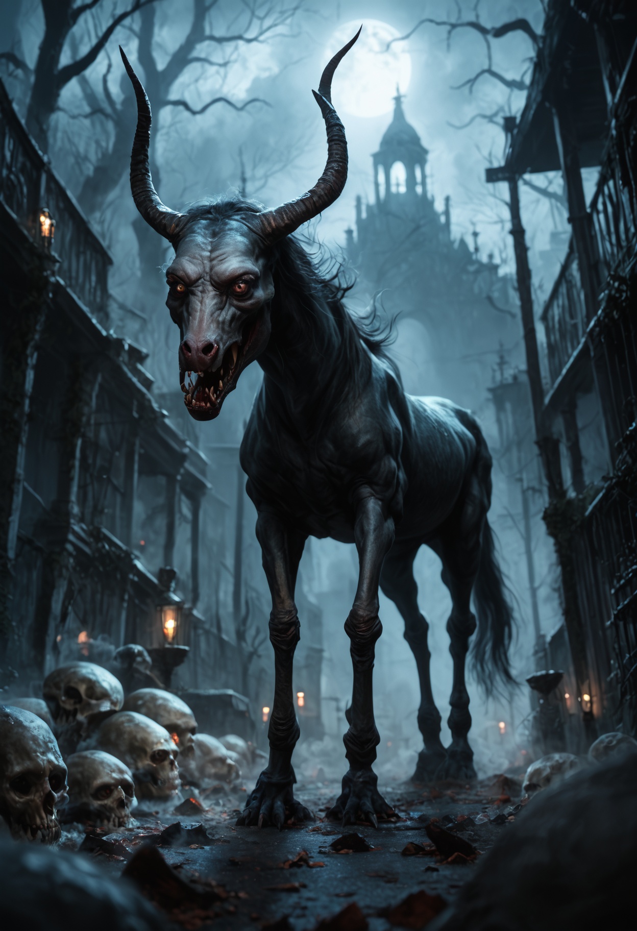 Horror-themed score_9,  score_8_up,  score_7_up on Tensor.Art