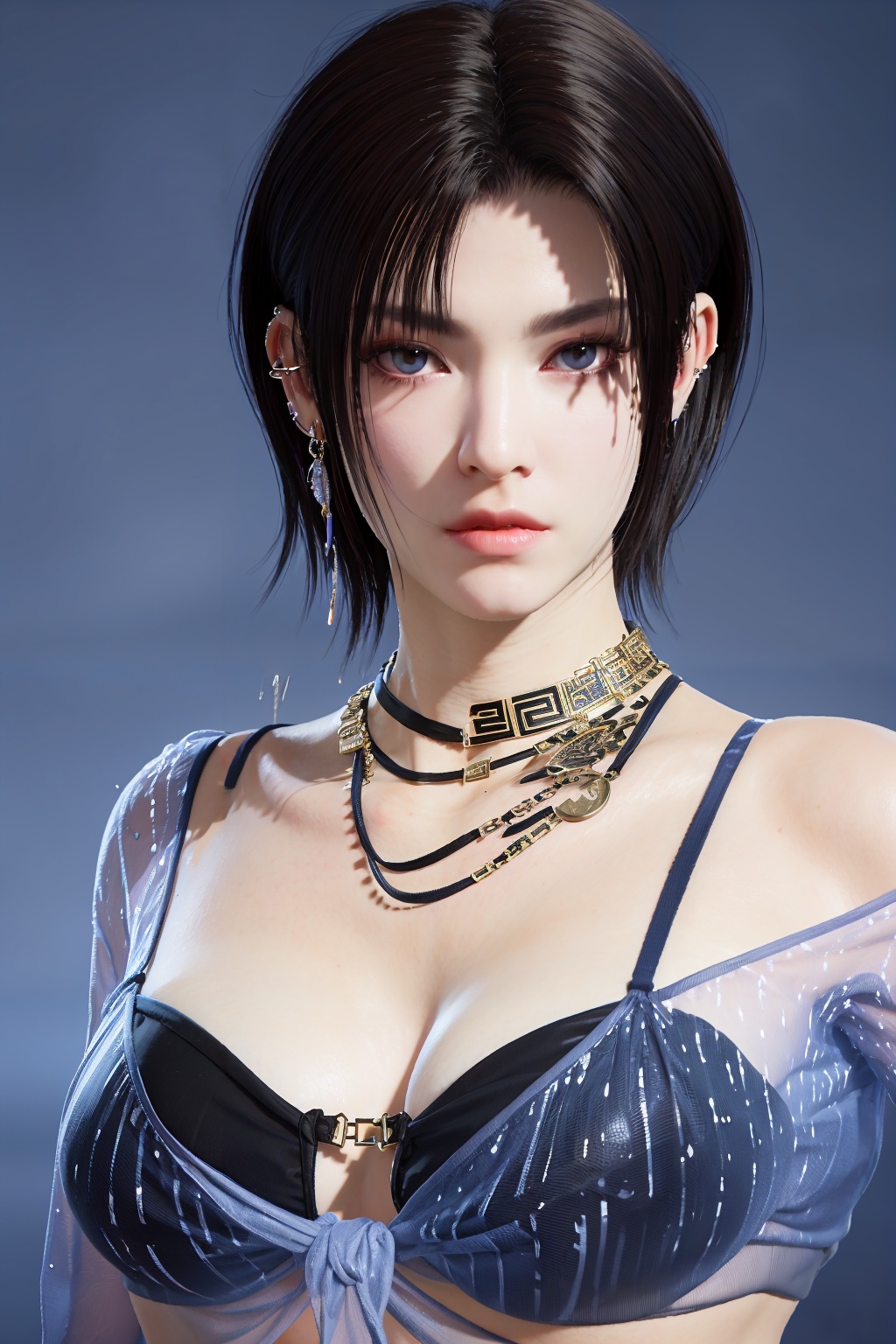 weiqing,looking at viewer,1girl,solo,closed mouth,Best quality,masterpiece,ultra high res,realistic,photorealistic,large breasts,<lora:weiqing1r-000005:0.75>,