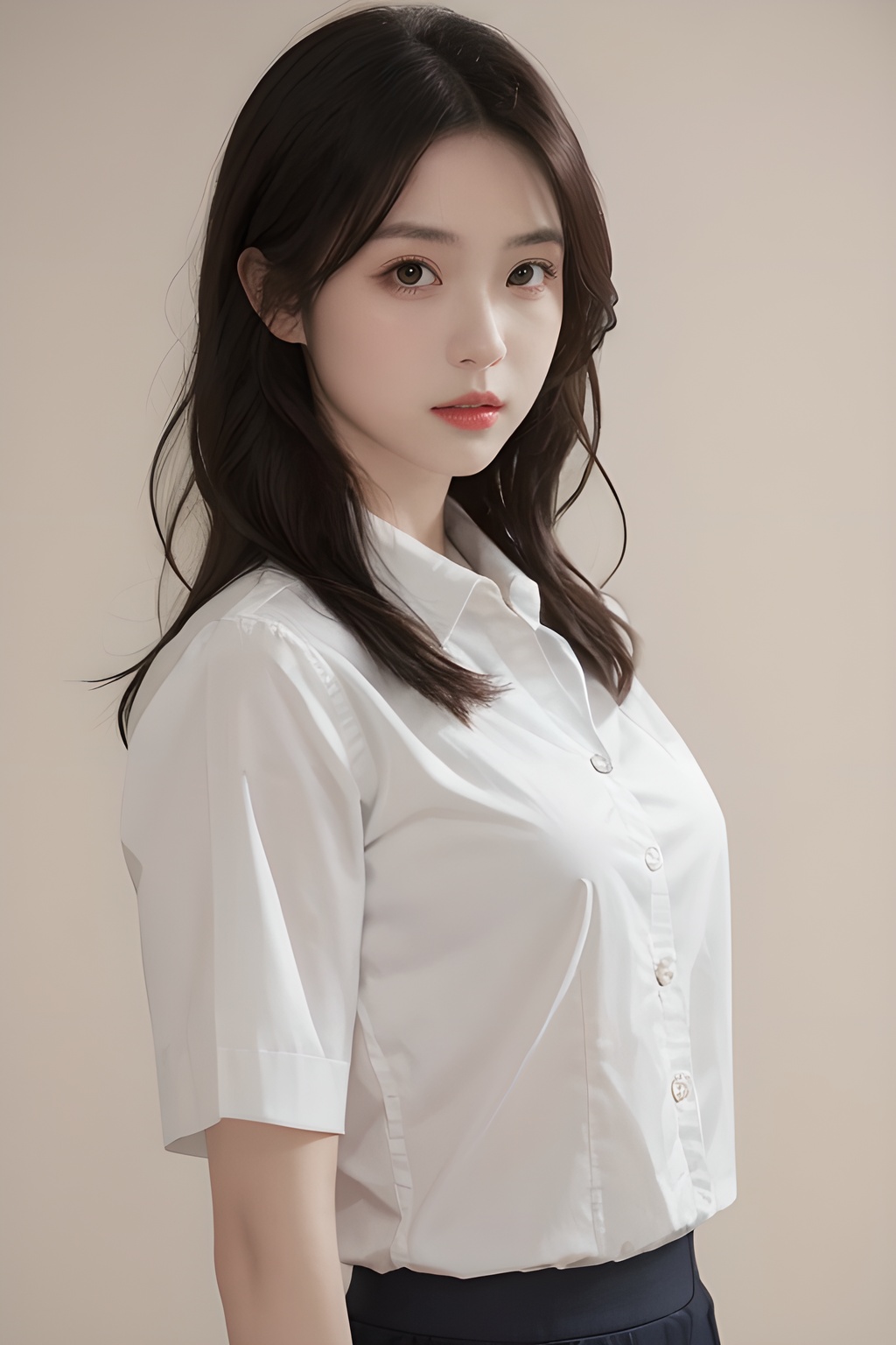 <lora:0807_07:0.7>,simple background,aria_company_uniform,, 1girl,realistic,masterpiece, best quality, photorealistic, HDR,detail