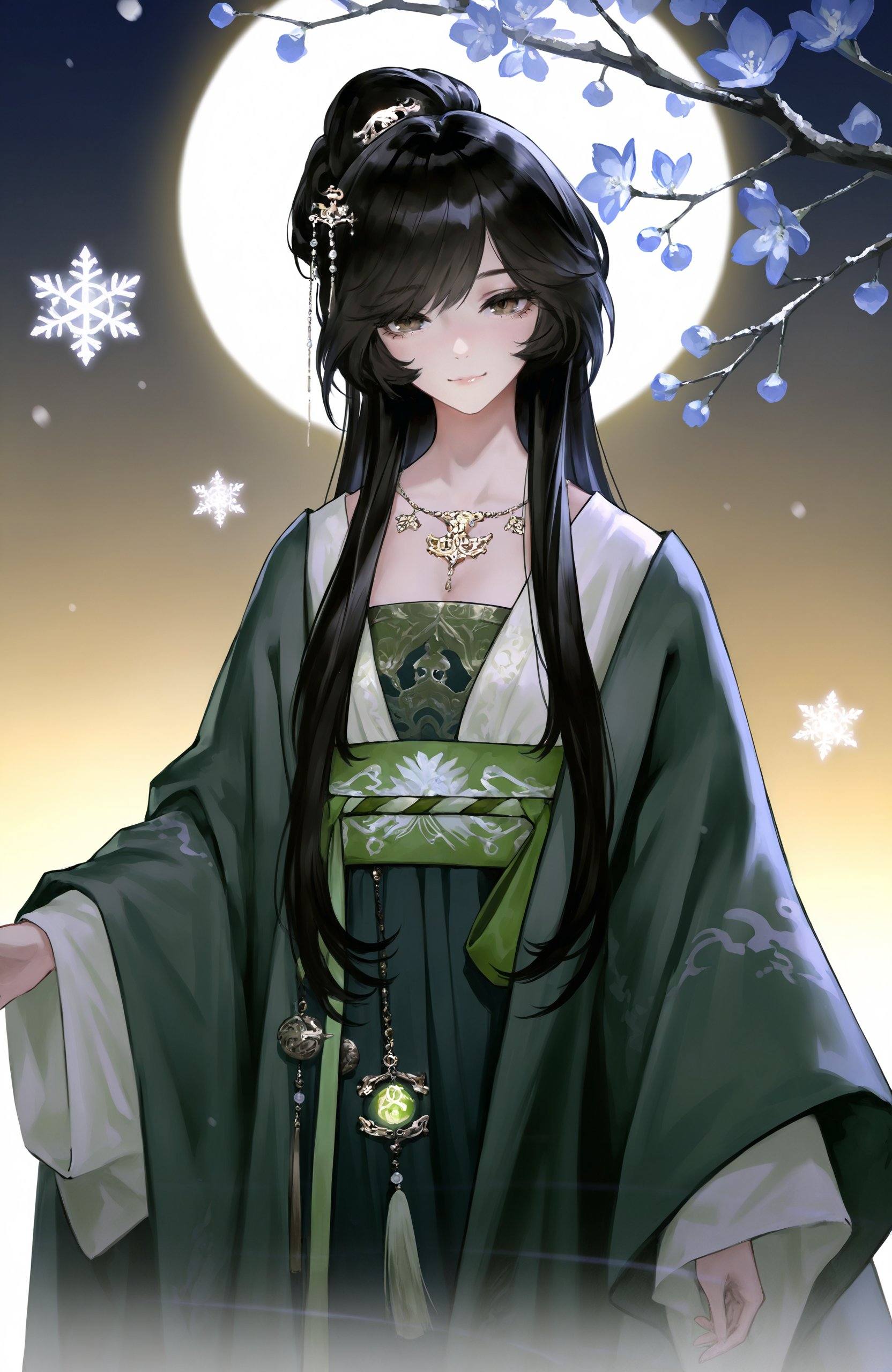 1girl,  long hair,  black hair by 天海TianHai on Tensor.Art