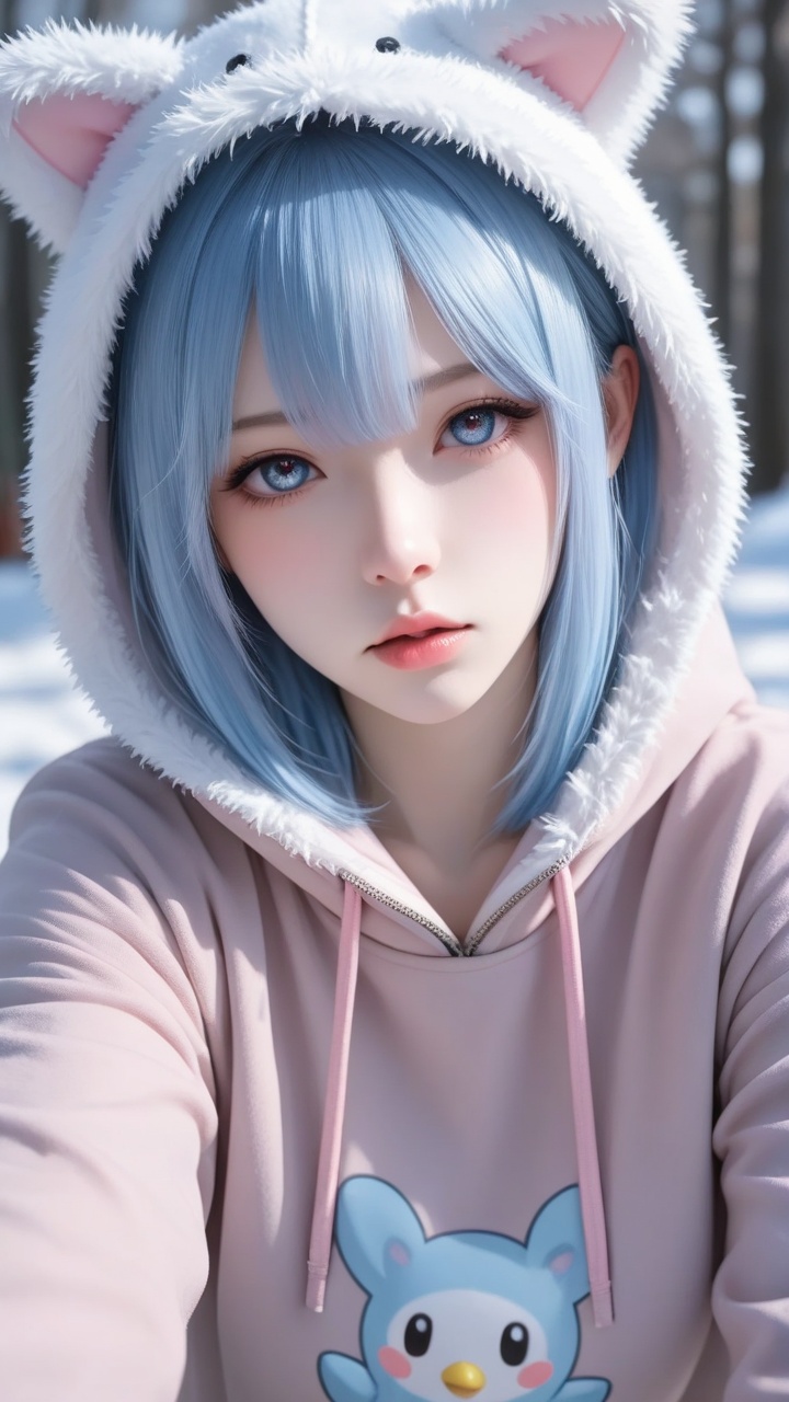 pipicg,  1girl,  hoodie on Tensor.Art
