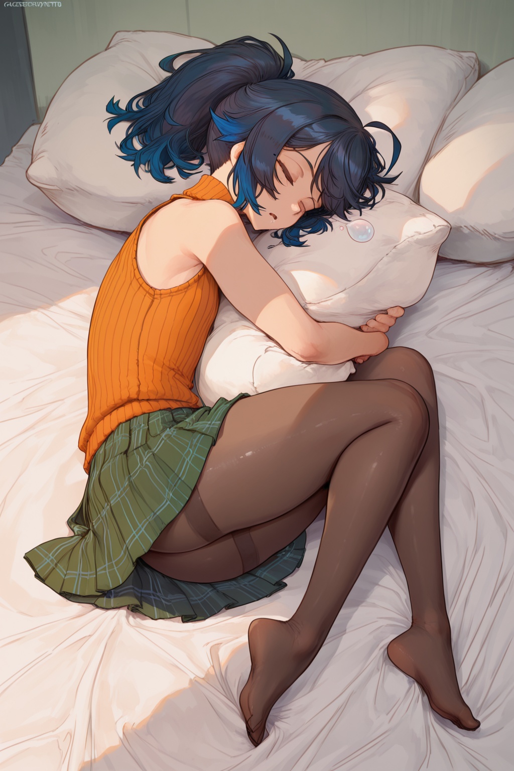 cutesexy0obutts,  1girl,  dark blue hair on Tensor.Art