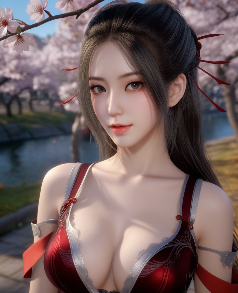 <lora:574-DA-XL-天行九歌-焰灵歌:0.8>(,1girl, ,best quality, ),looking at viewer,  ,ultra detailed 8k cg,ultra detailed background,ultra realistic 8k cg, ,masterpiece, (( , )),, ,science fiction,mole, ultra realistic 8k cg, ,    ,(,cherry blossoms, autumn leaves,perfect cherry blossom,   ), (cleavage),
