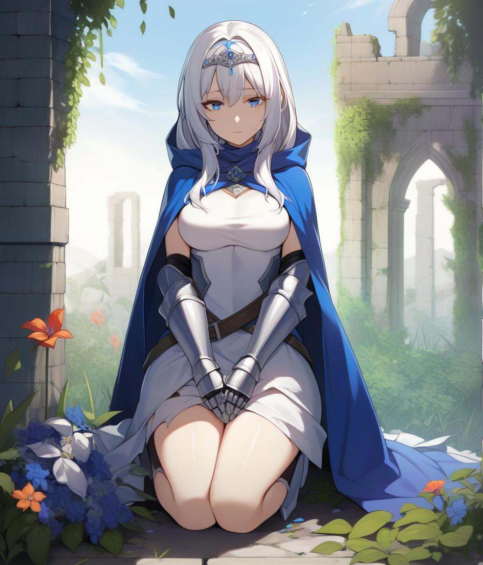 1girl,  armor,  blue eyes on Tensor.Art