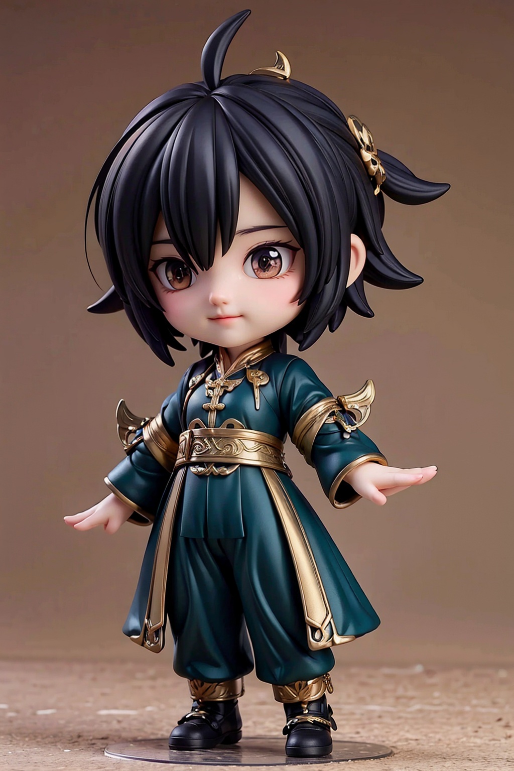 boy,black hair,full body,arms at sides,chinese clothes,