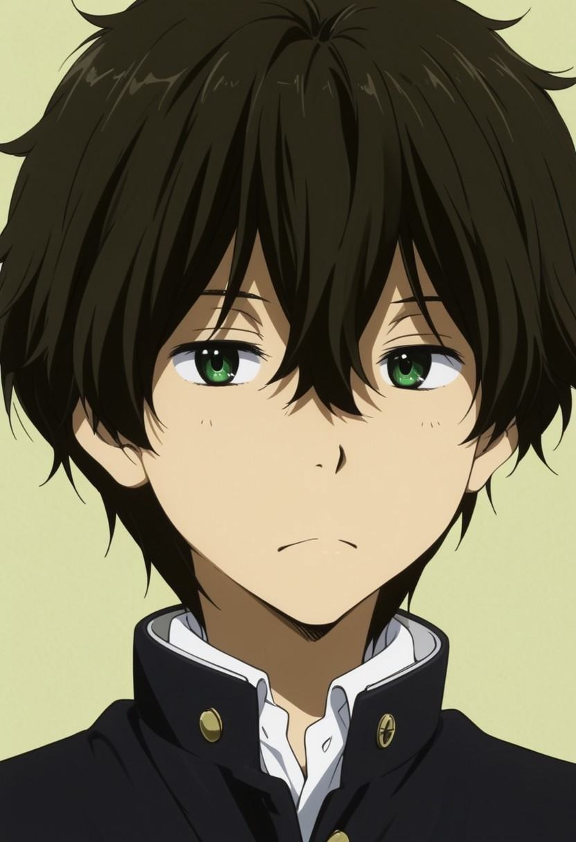 Anime,  solo male,  Houtarou Oreki on Tensor.Art