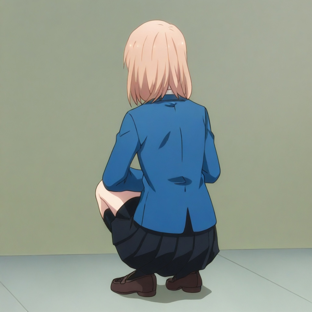 1girl,  solo,  from behind on Tensor.Art