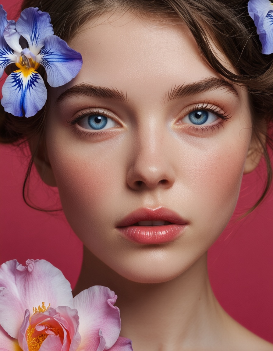 ehbeautifier,  1girl,  flower on Tensor.Art