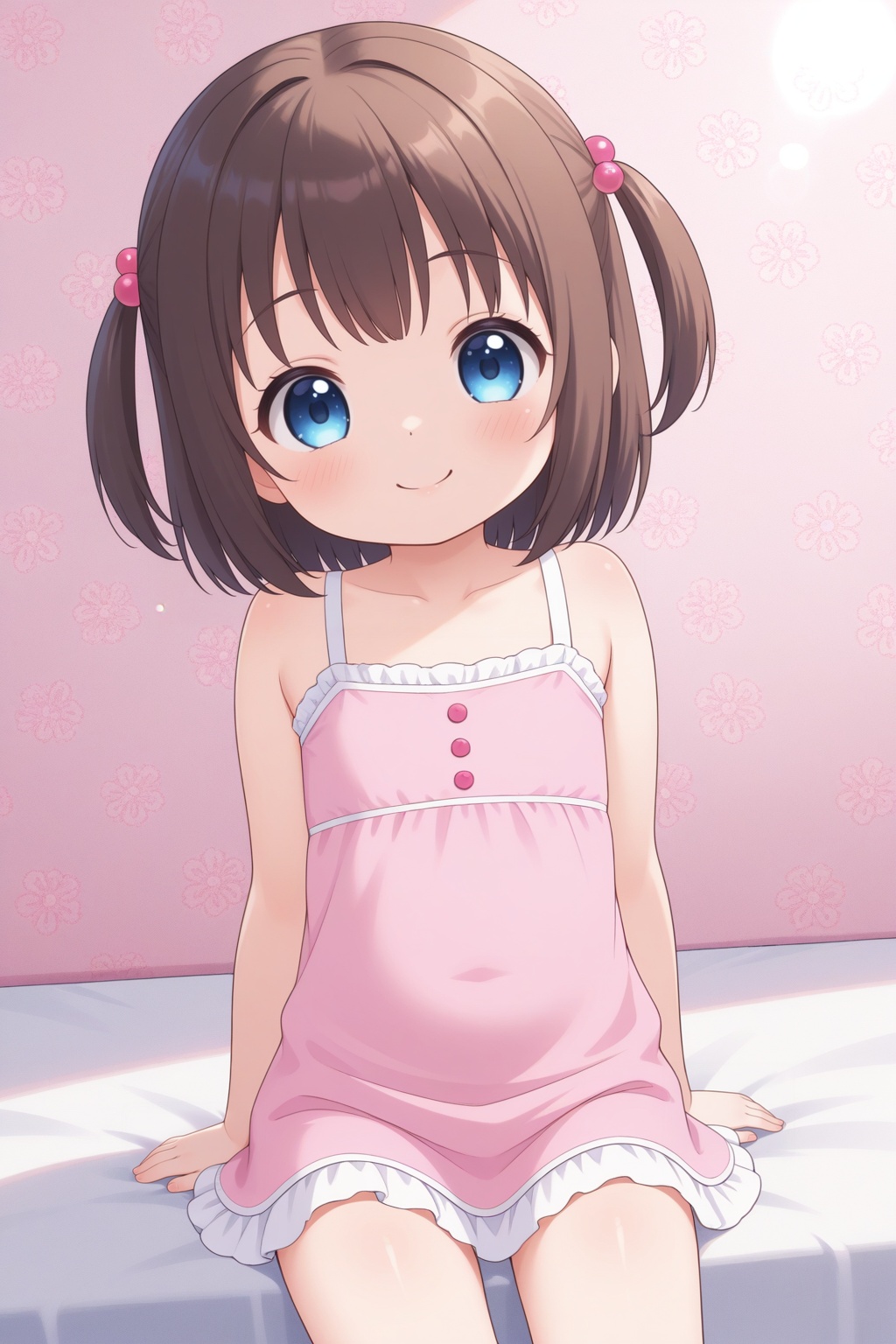 (wallpaper,huge filesize,lens flare,8k),solo,1girl,cute girl,little_girl,loli,child,kawaii,smile,