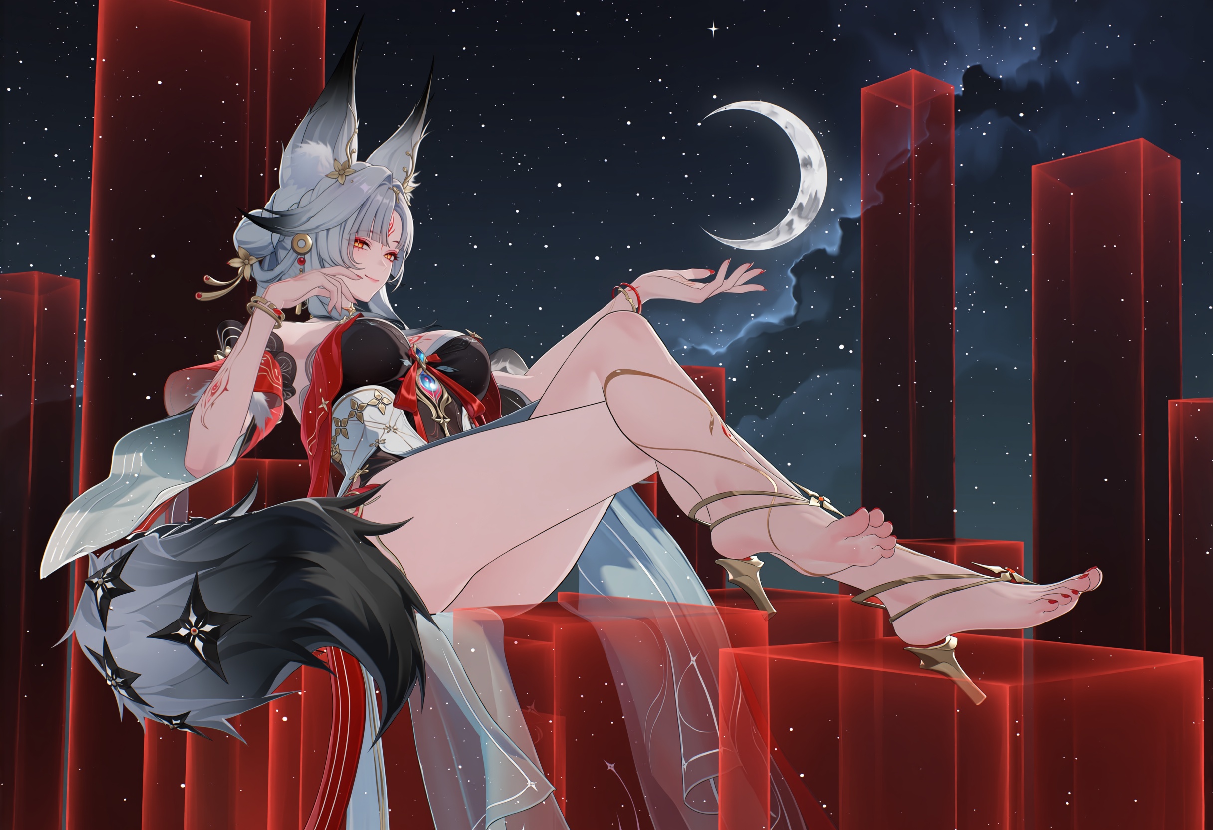 1girl,  hsin_\(wuthering_waves\),  orange eyes on Tensor.Art