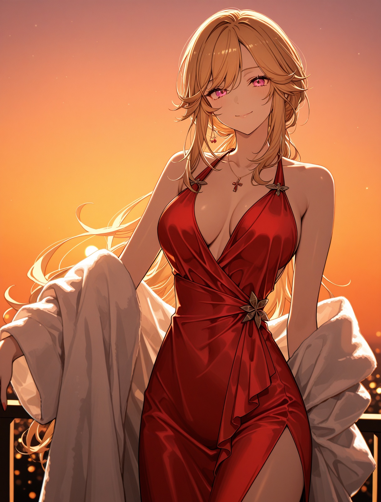 richelieu,  smile,  evening gown by sk on Tensor.Art