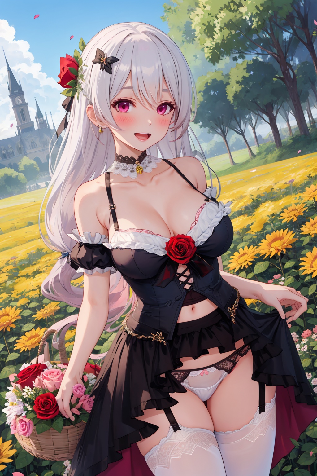 1girl,  theresa apocalypse,  ass visible through thighs on Tensor.Art