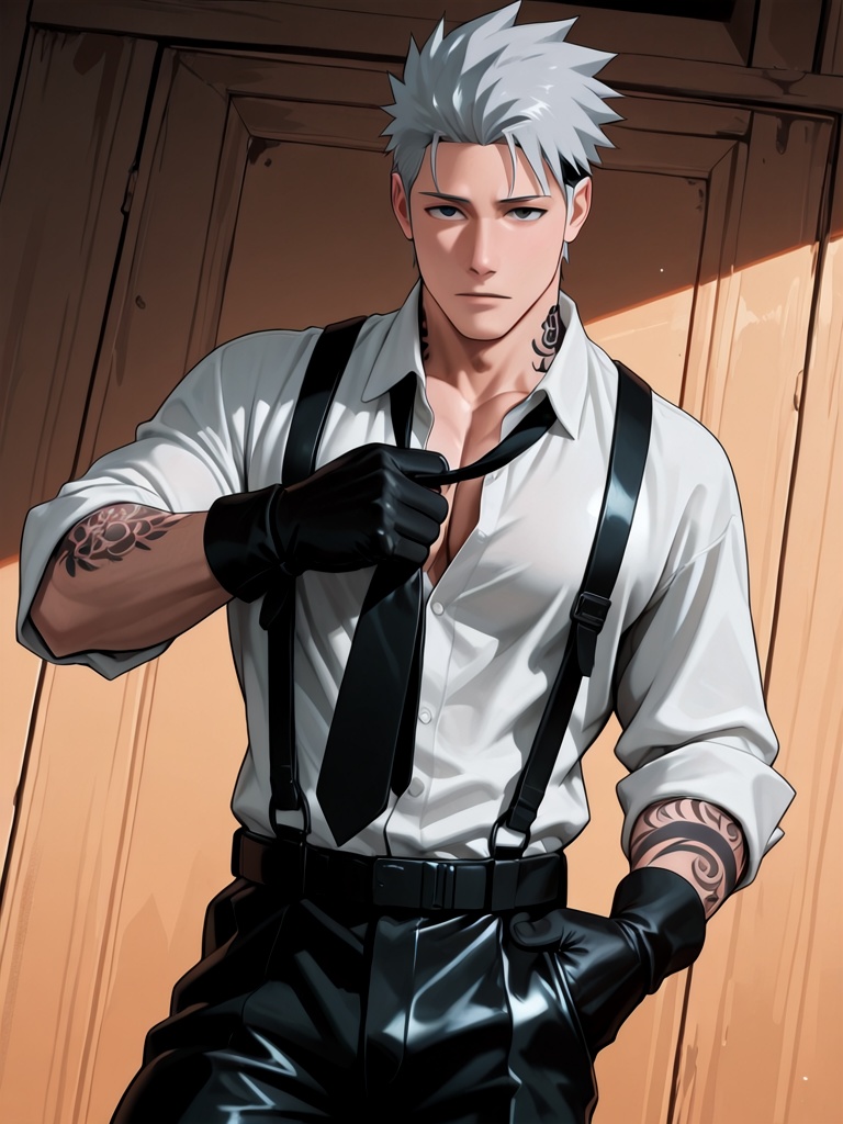 1boy,  hatake kakashi,  rating:explicit on Tensor.Art