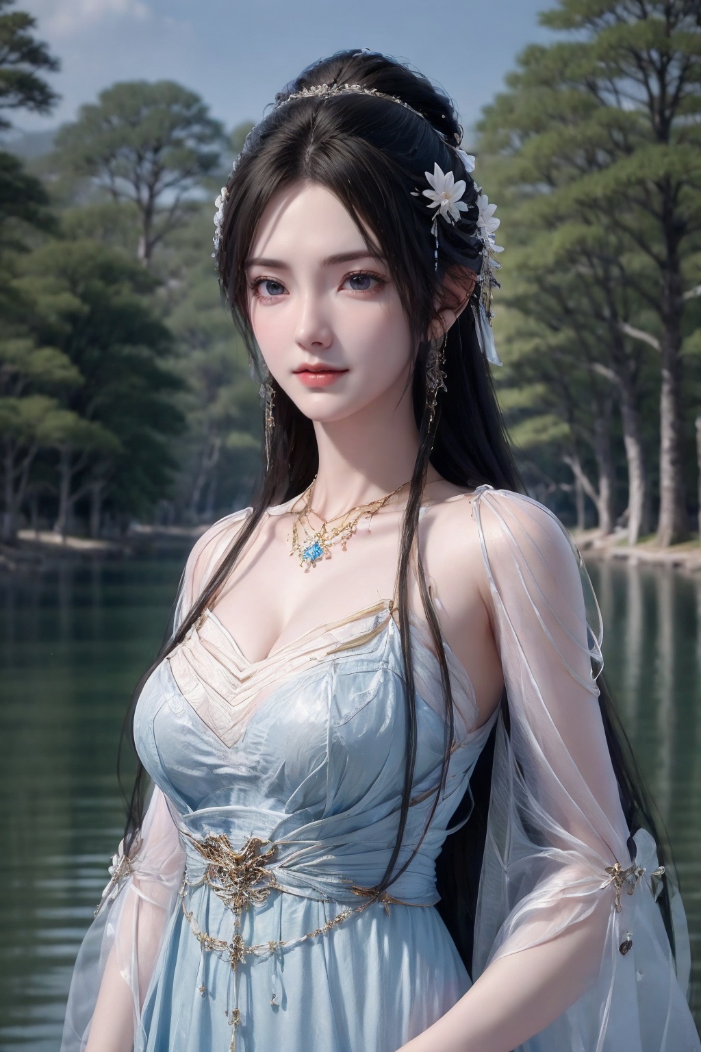 QingYi,  1girl,  upper body on Tensor.Art
