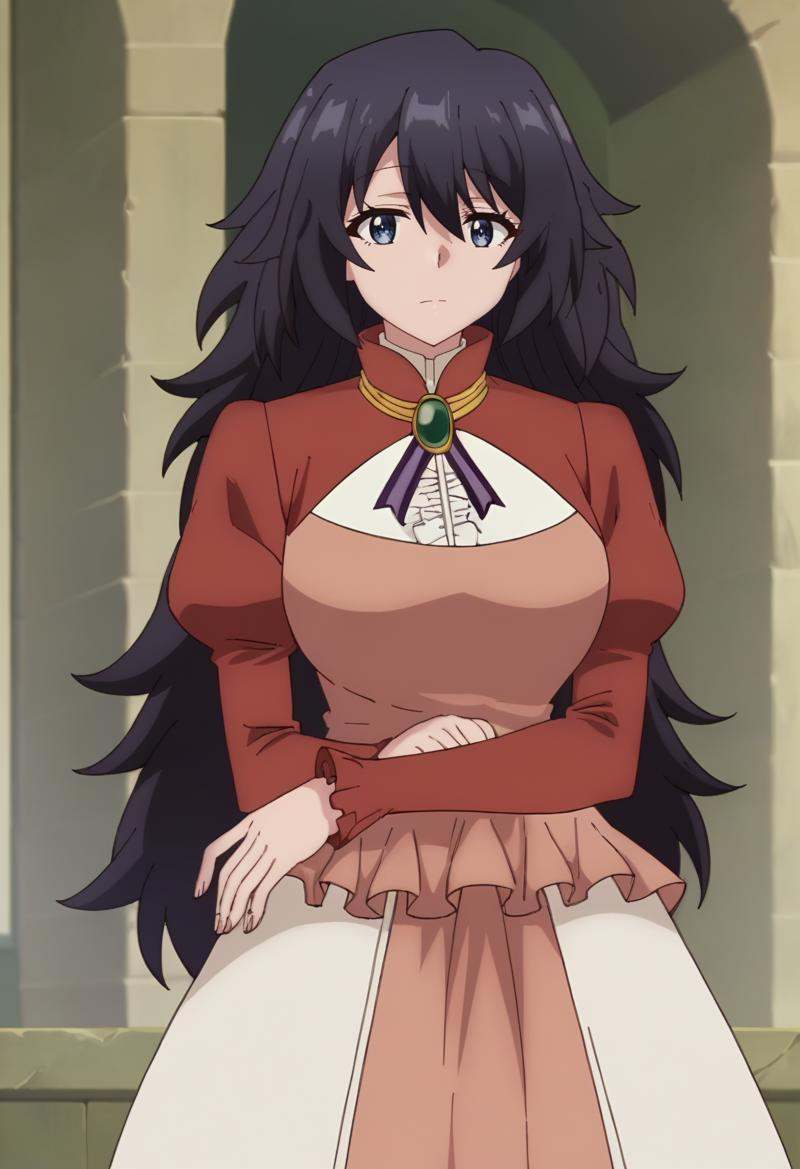 miss starga,  long hair,  black hair on Tensor.Art