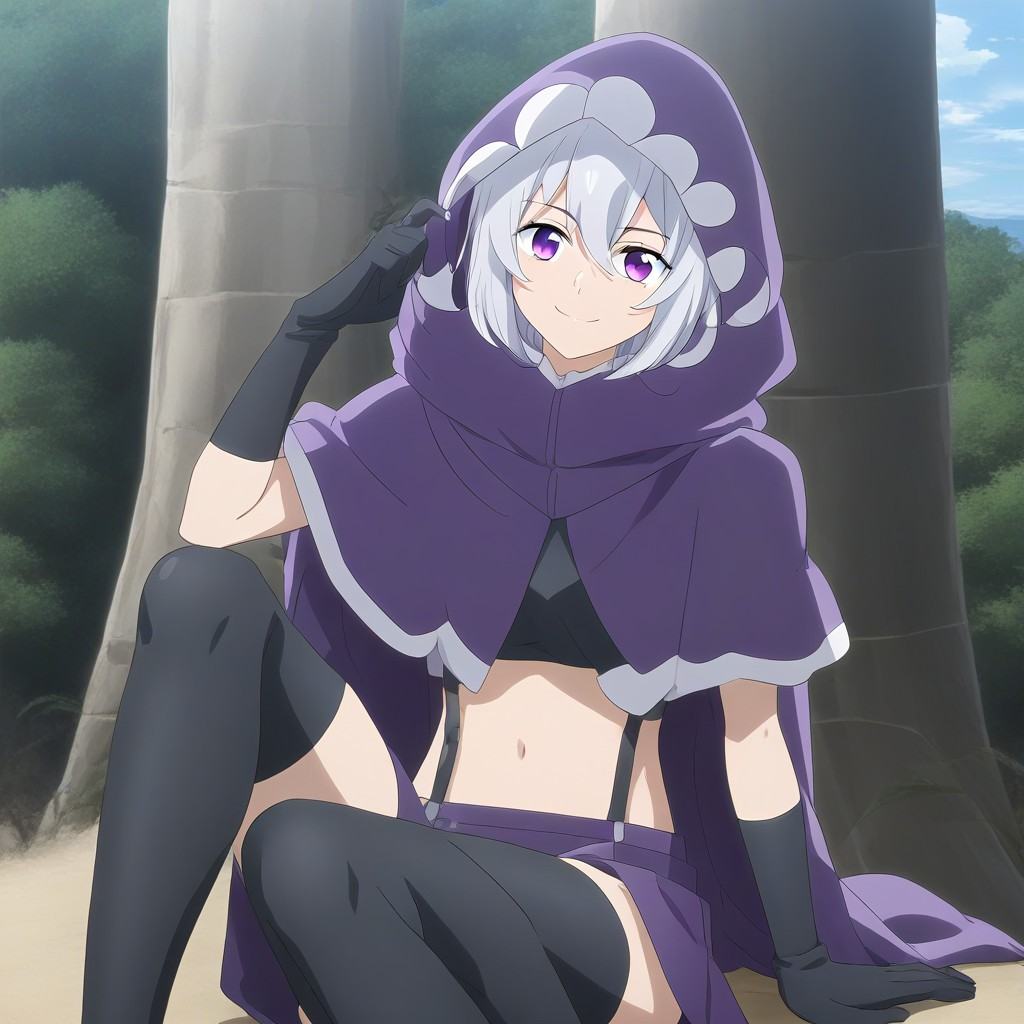 tisse garland \(banished\),  silver hair,  short hair on Tensor.Art