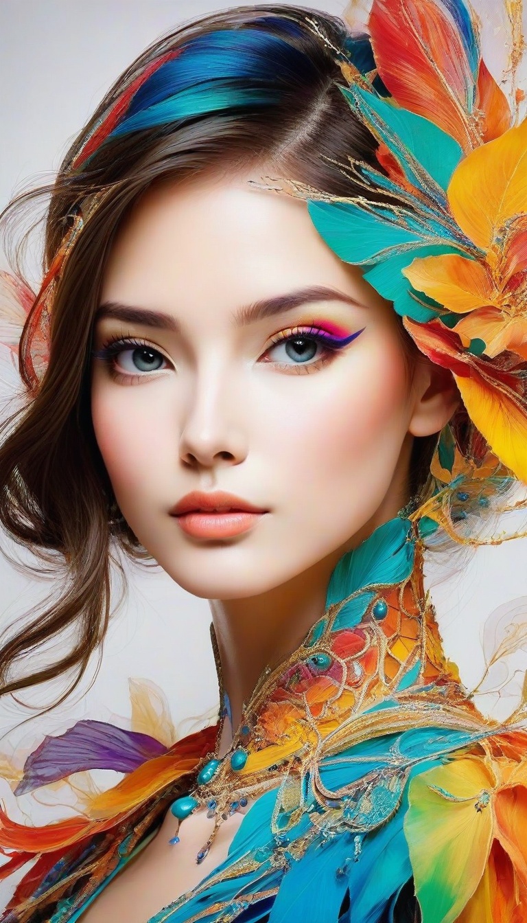 colorful,  1girl,  Elegant on Tensor.Art