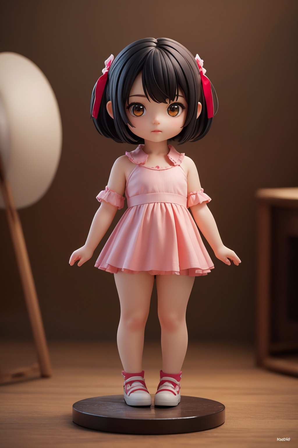 (best quality:1.4),(masterpiece:1.4),(photorealistic:1.4),(Realistic:1.2),(ultra high res, raw photo:1.4),(hdr, hyperdetailed:1.2),(8K:1.2),cinematic photo 1girl,(chibi:1.1),black hair,full body,
