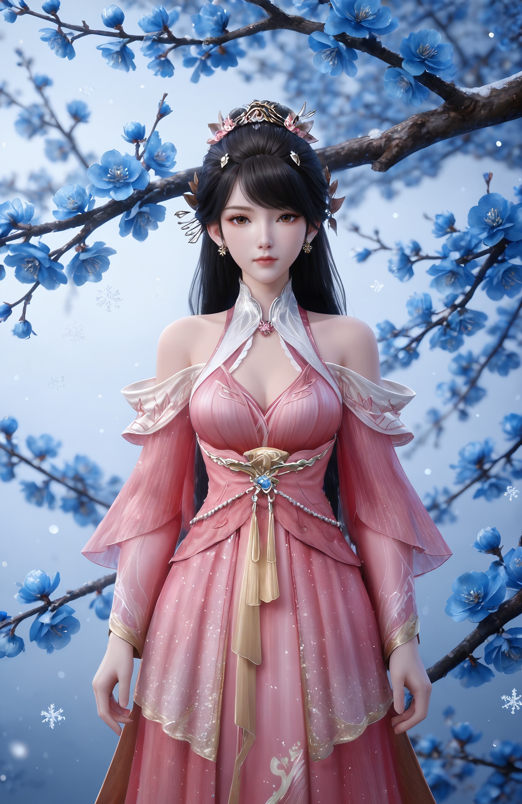 1girl,  long hair,  black hair by 漫 on Tensor.Art