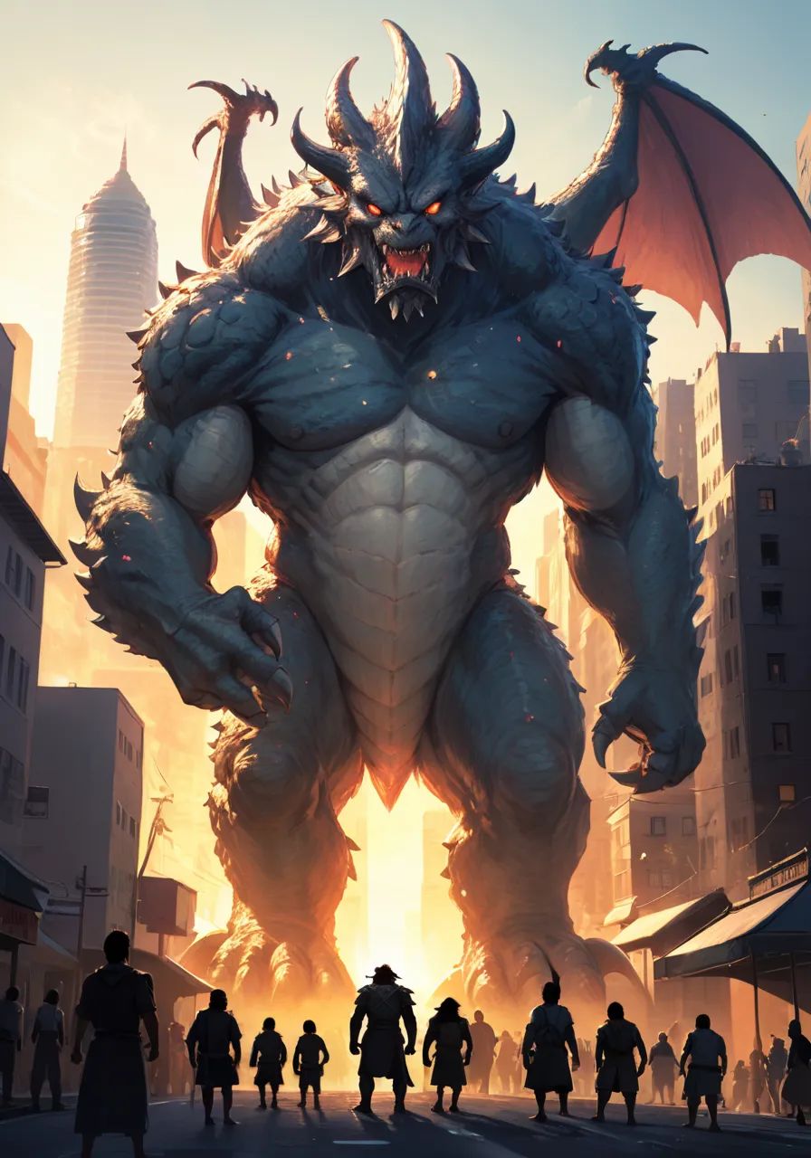 hires,  best quality,  Illustration of Gomora on Tensor.Art