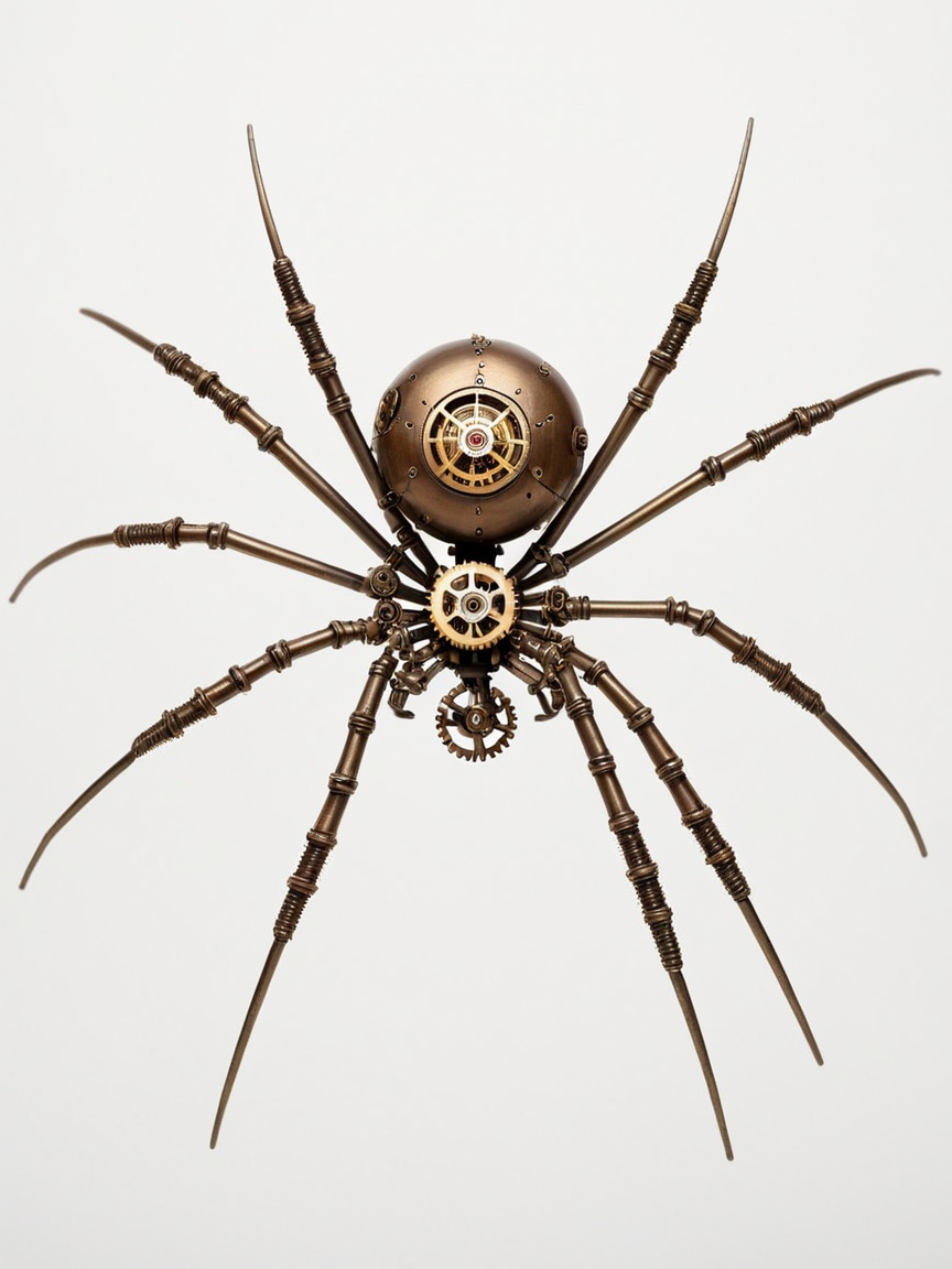 steampunk,  no humans,  gears on Tensor.Art
