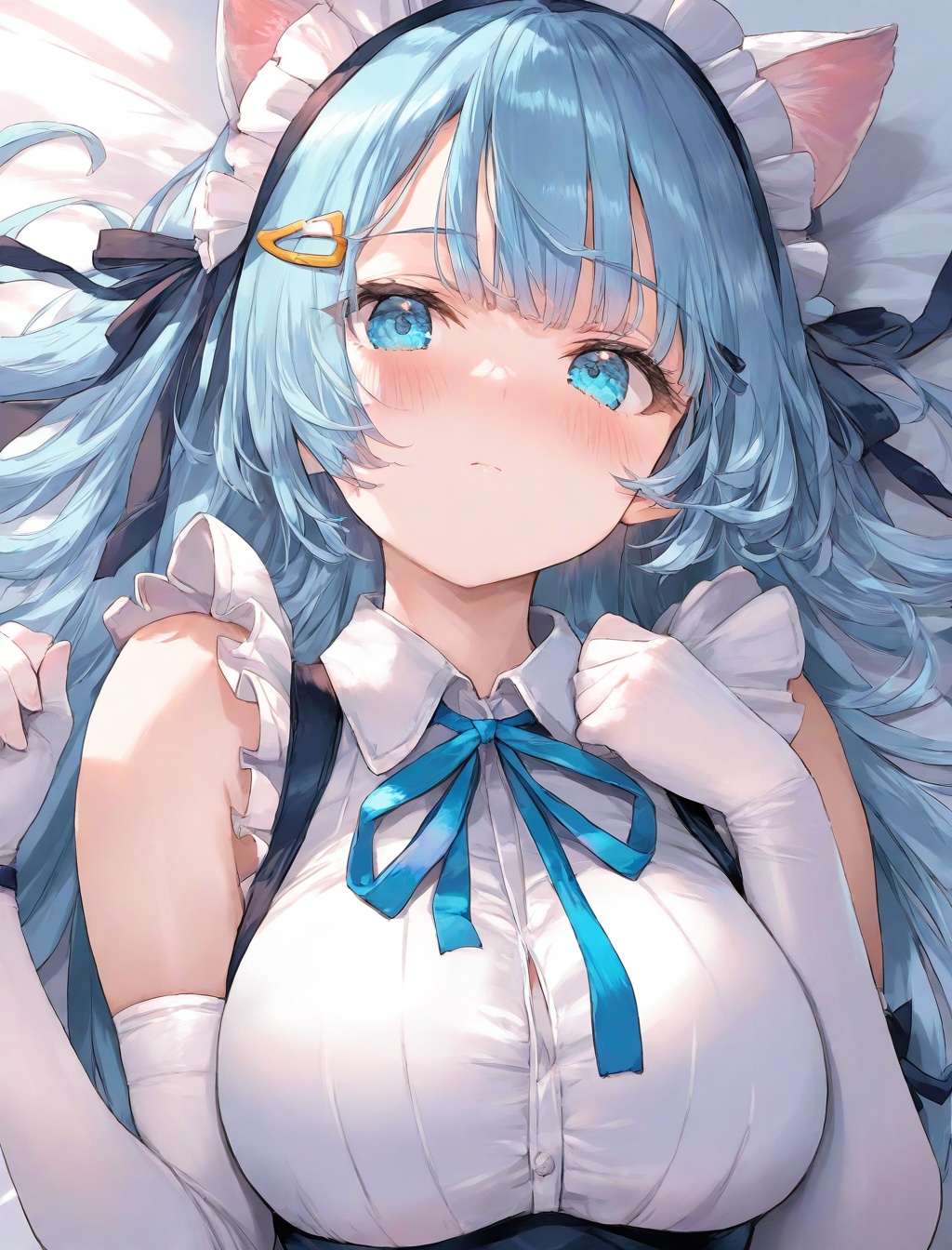 1girl,  solo,  blue eyes on Tensor.Art