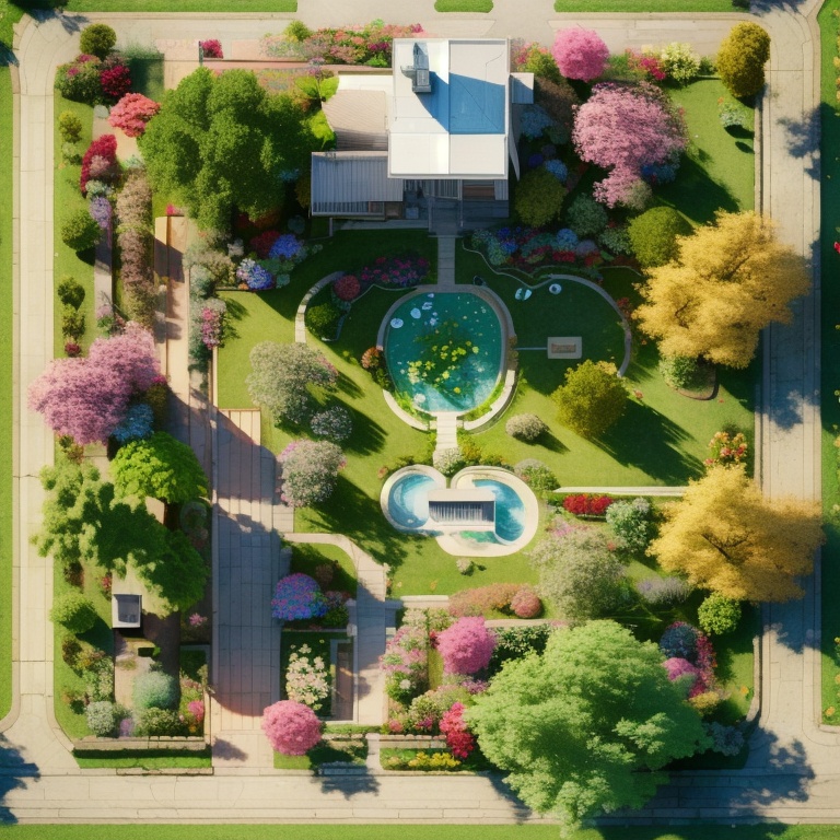((HRD, HUD, 8K)),((masterpiece, best quality)), highly detailed, soft light,courtyard, tree, grass, no humans, scenery, outdoors, flower, plant, door, <lora:20240330-1711766676812:0.8>