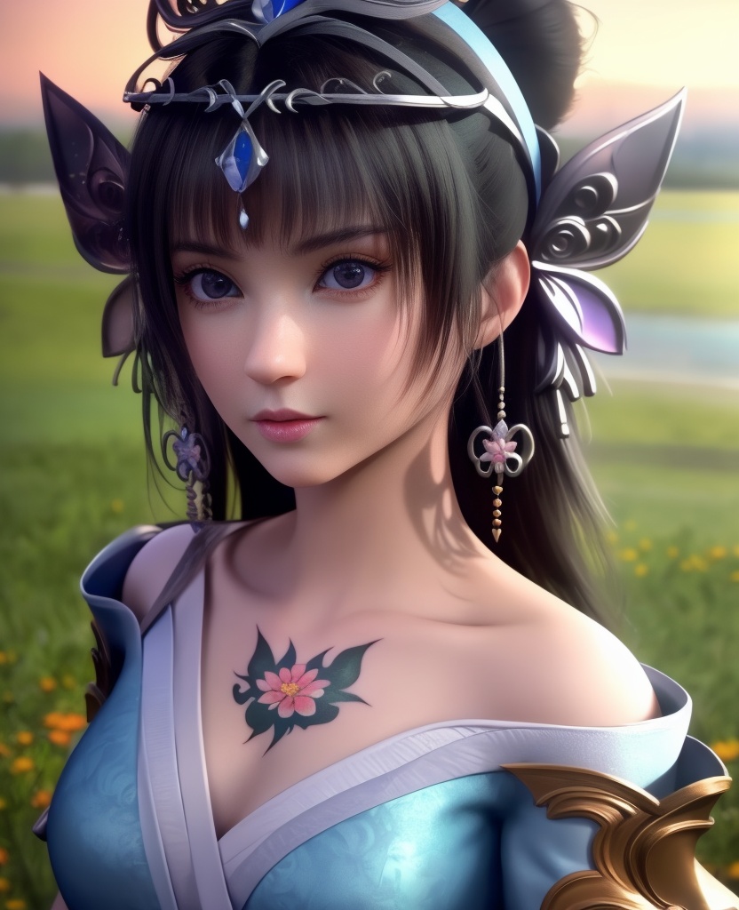 <lora:568-DA-星辰变-姜妍:0.8>(,1girl, ,best quality, ),looking at viewer,  ,,ultra detailed background,ultra detailed background,ultra realistic 8k cg,, ,masterpiece, (( , )),ultra realistic 8k cgSurrounded by strange, movie perspective, advertising style, Colorful background, splash of color A beautiful woman with delicate facial features,tattoo all over body, flower arms,from above,