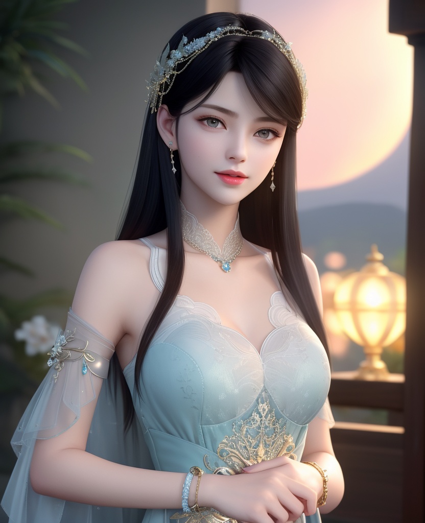 <lora:597-DA-斗破苍穹-萧薰儿-三七分:0.8>(,1girl, ,best quality, ),looking at viewer,masterpiece(,1girl,night, starry sky, milky way,outdoors, full moon,  night sky, darkness,  world of darkness, , ) ,ultra realistic 8k cg,   clean, masterpiece,     (( , )),, , , prestige, luxury, jewelry, diamond, gold, pearl, gem, sapphire, ruby, emerald, intricate detail, delicate pattern, charming, alluring, seductive, erotic, enchanting, hair ornament, necklace, earrings, bracelet, armlet,halo((, )), (), 