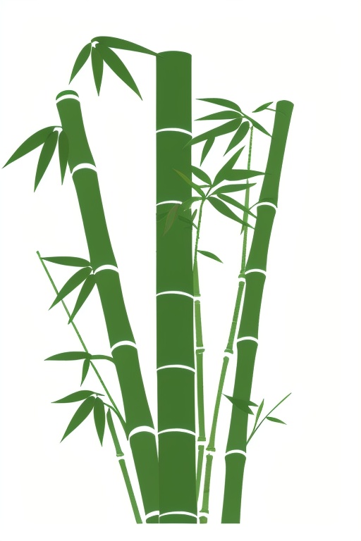 white background, bamboo, green theme, bamboo forest, flat design style,<lora:lbc_bamboo_v1.0:0.6>,