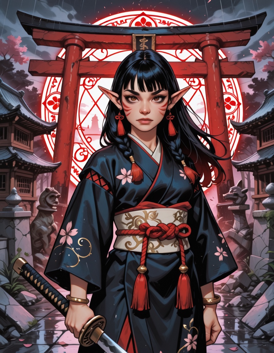 1girl,  solo,  elf on Tensor.Art