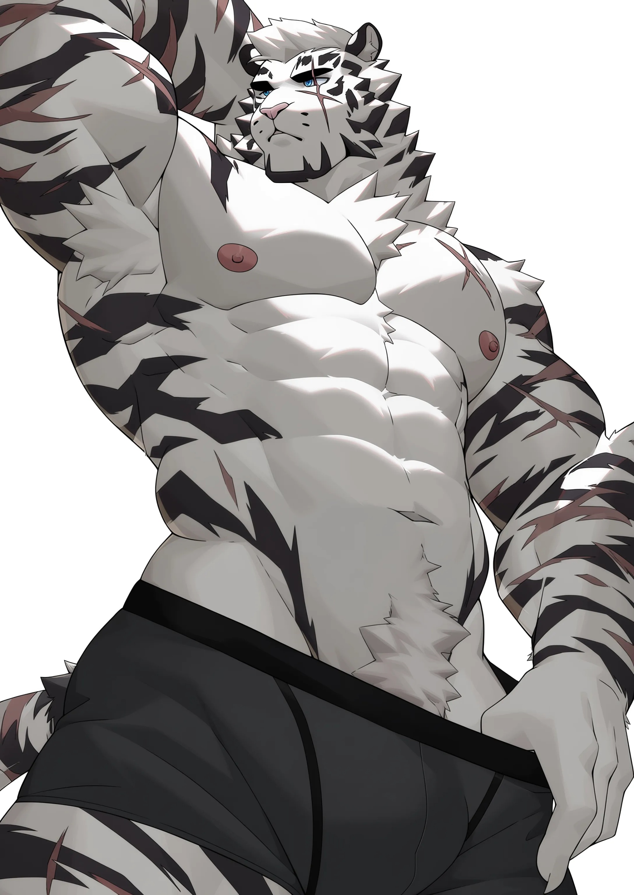 mountain \(arknights\),  1boy,  animal ears on Tensor.Art
