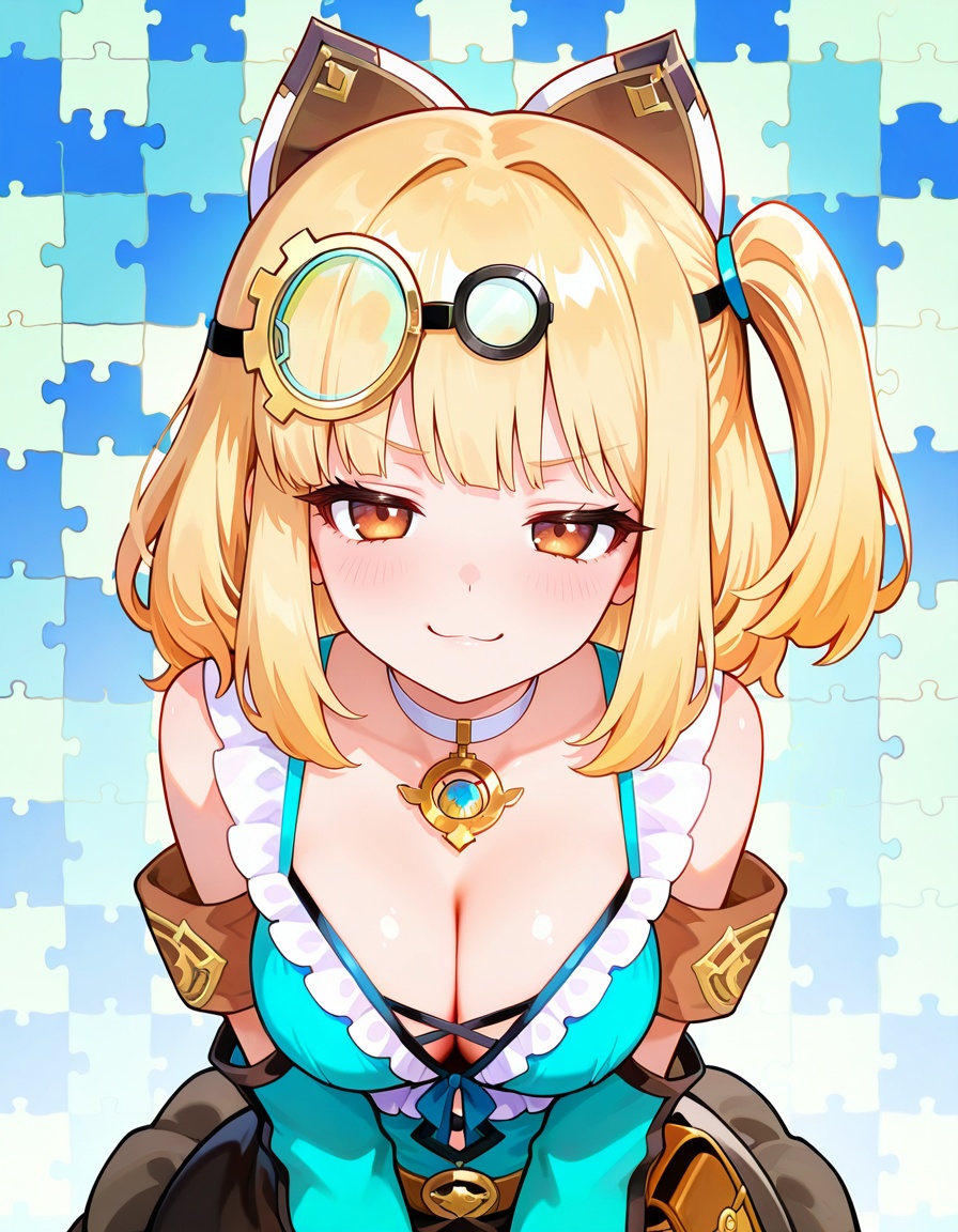 PADSaline,  blonde hair,  hair ornament on Tensor.Art