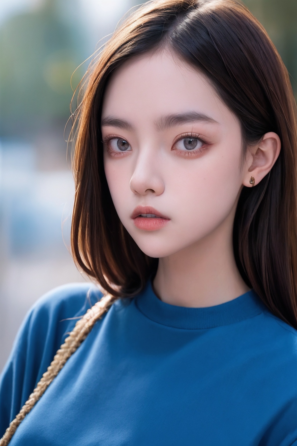 1girl,blue clothes,portrait,<lora:Again_Girl_A15:1>