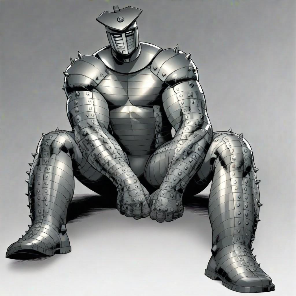 TheDestroyer,  sitting,  in front off on Tensor.Art