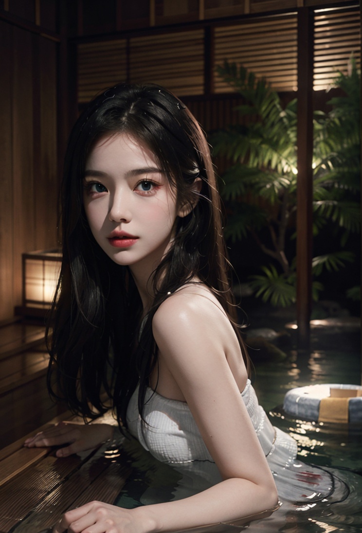 (onsen:1.4),(raw photo:1.2),((photorealistic:1.4))best quality,masterpiece,illustration,an extremely delicate and beautiful,extremely detailed,CG,unity,8k wallpaper,Amazing,finely detail,masterpiece,best quality,official art,extremely detailed CG unity 8k wallpaper,absurdres,incredibly absurdres,huge filesize,ultra-detailed,highres,extremely detailed,beautiful detailed girl,(light on face),(cinematic lighting),1girl,looking at viewer,<lora:御姐脸型1-000004:0.6>,